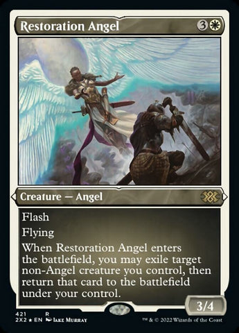 {R} Restoration Angel (Foil Etched) [Double Masters 2022][2X2 421]