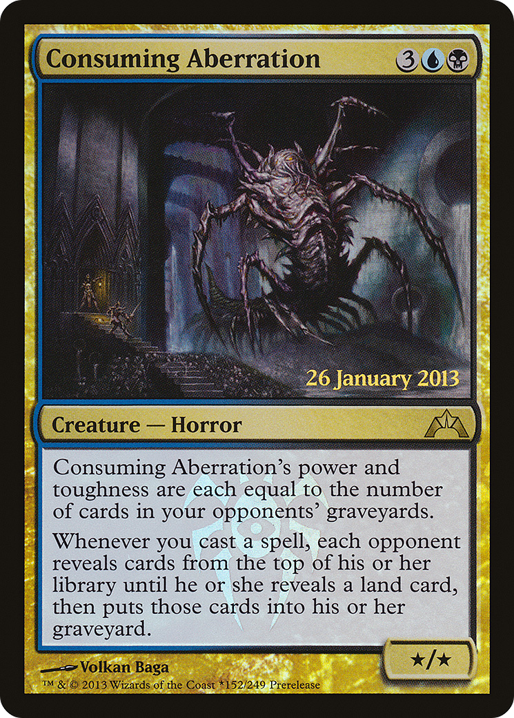 {R} Consuming Aberration [Gatecrash Prerelease Promos][PR GTC 152]