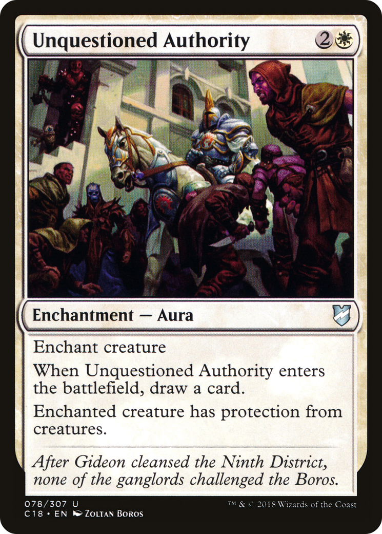 {C} Unquestioned Authority [Commander 2018][C18 078]