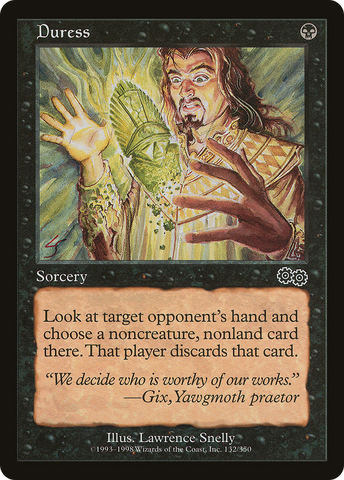 {C} Duress [Urza's Saga][USG 132]