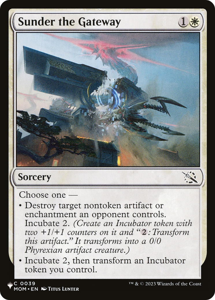 {C} Sunder the Gateway [LIST MOM-39]