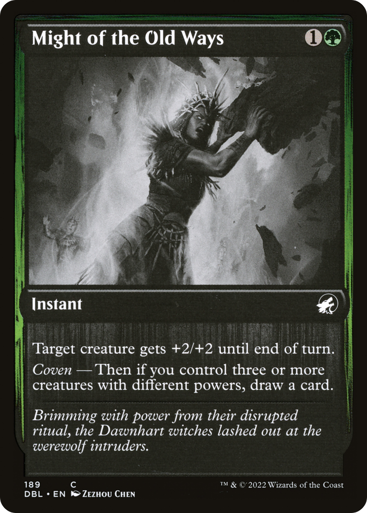 {C} Might of the Old Ways [Innistrad: Double Feature][DBL 189]