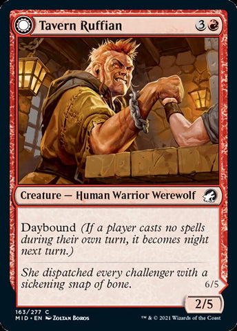 {C} Tavern Ruffian // Tavern Smasher [Innistrad: Midnight Hunt][MID 163]