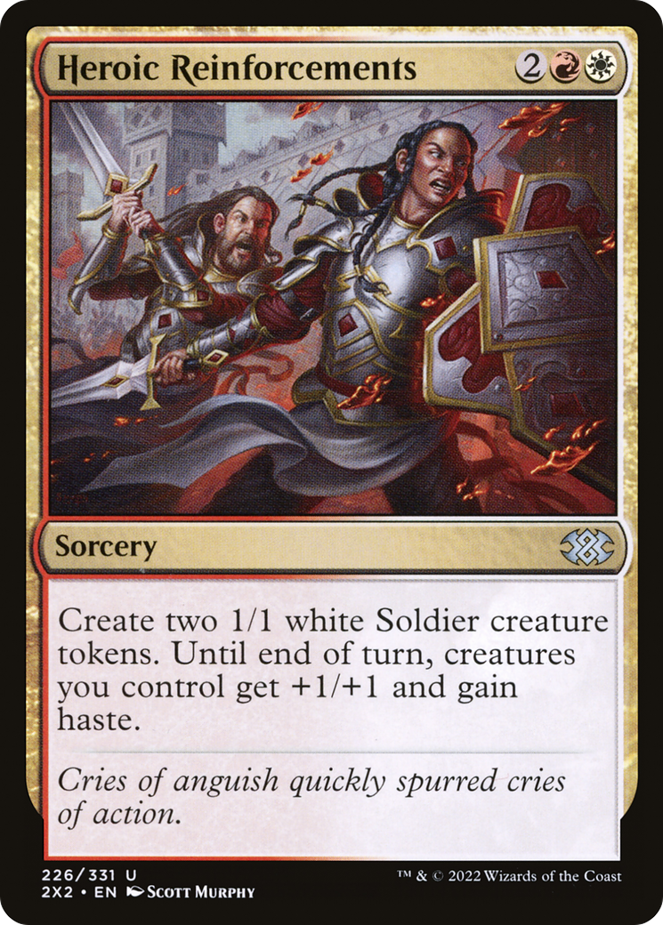 {C} Heroic Reinforcements [Double Masters 2022][2X2 226]