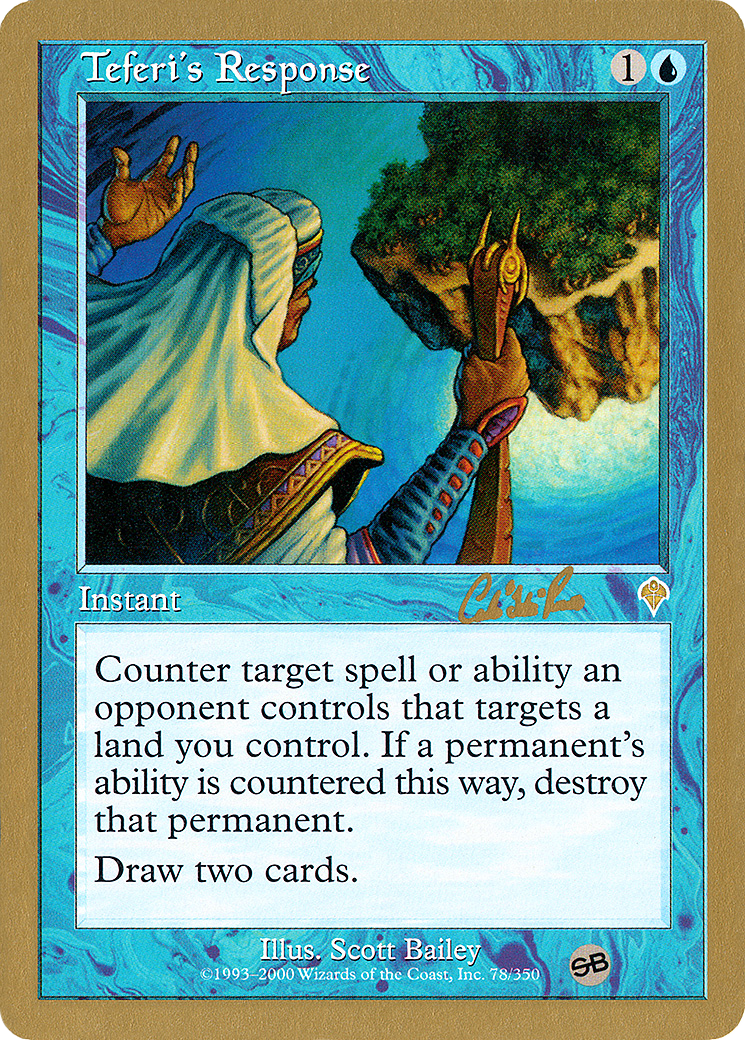 {R} Teferi's Response (Carlos Romao) (SB) [World Championship Decks 2002][GB WC02 CR78SB]