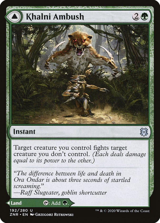 {C} Khalni Ambush // Khalni Territory [Zendikar Rising][ZNR 192]