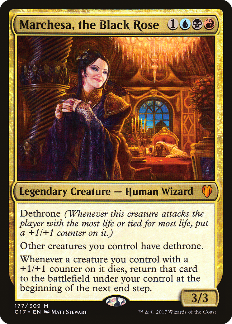 {R} Marchesa, the Black Rose [Commander 2017][C17 177]