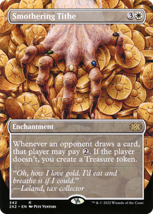 {R} Smothering Tithe (Borderless Alternate Art) [Double Masters 2022][2X2 342]
