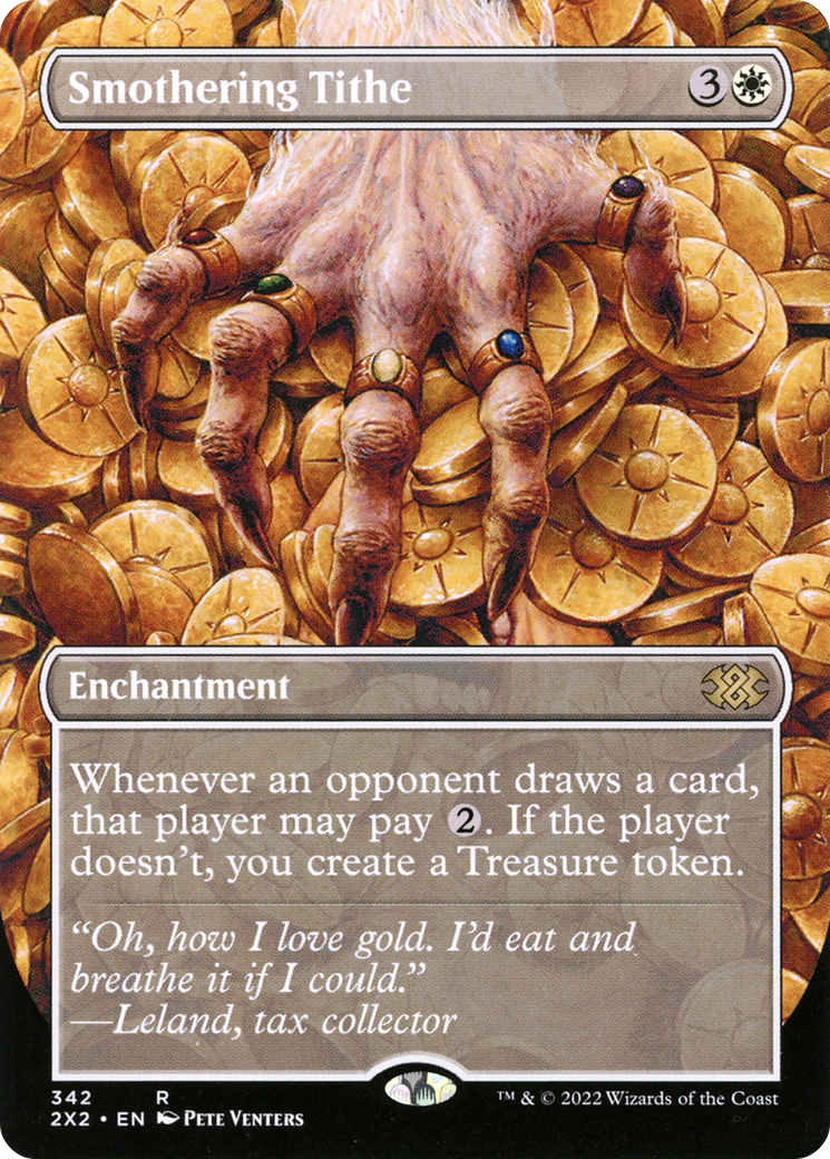 {R} Smothering Tithe (Borderless Alternate Art) [Double Masters 2022][2X2 342]