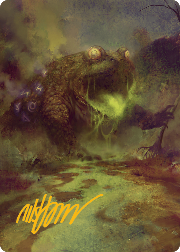 {A} The Gitrog Monster Art Card (Gold-Stamped Signature) [Bloomburrow Art Series][GS ABLB 052]