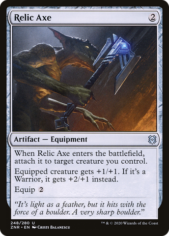 {C} Relic Axe [Zendikar Rising][ZNR 248]