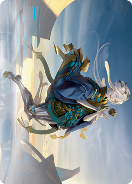 {A} Moonfolk Puzzlemaker Art Card [Kamigawa: Neon Dynasty Art Series][ANEO 006]