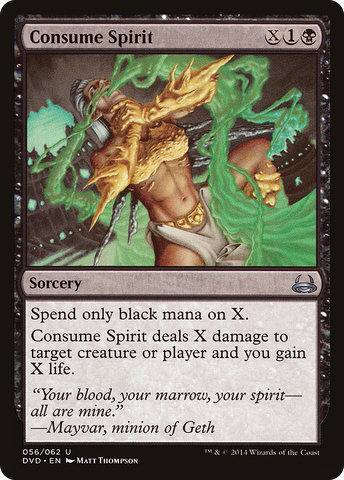 {C} Consume Spirit (Divine vs. Demonic) [Duel Decks Anthology][DVD 056]