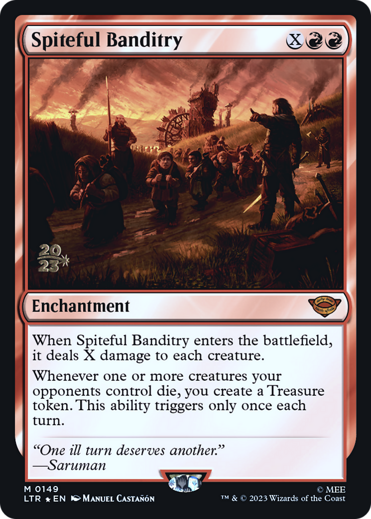 {R} Spiteful Banditry [The Lord of the Rings: Tales of Middle-Earth Prerelease Promos][PR LTR 149]