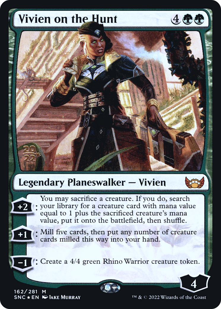 {R} Vivien on the Hunt [Streets of New Capenna Prerelease Promos][PR SNC 162]