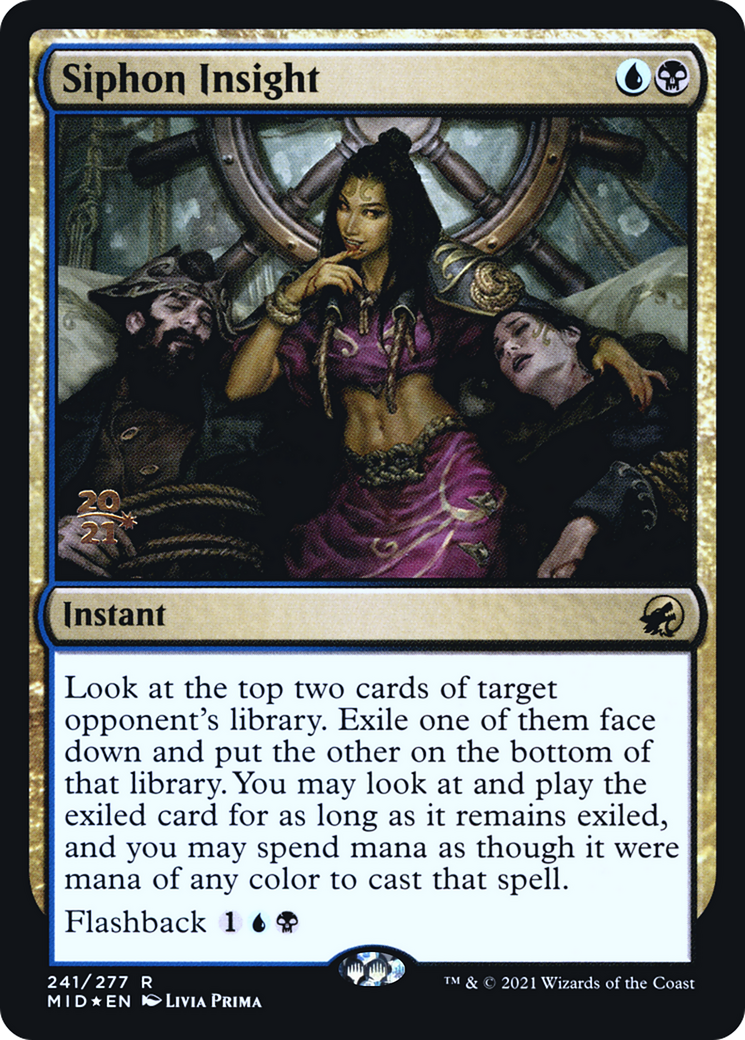 {R} Siphon Insight [Innistrad: Midnight Hunt Prerelease Promos][PR MID 241]