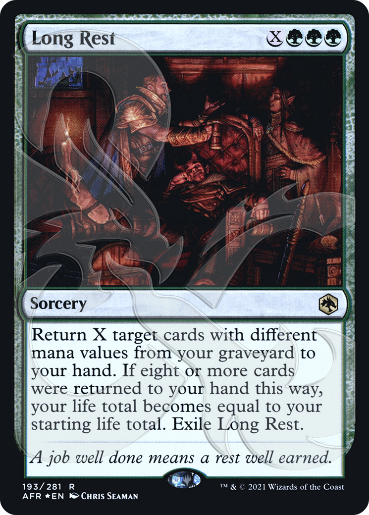 {R} Long Rest (Ampersand Promo) [Dungeons & Dragons: Adventures in the Forgotten Realms Promos][AMP AFR 193]