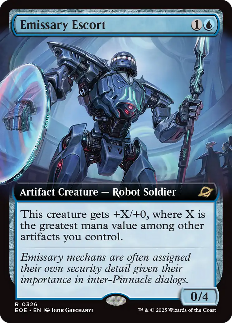 {@@ EOE R} Emissary Escort (Extended Art) [Edge of Eternities][EOE 326]
