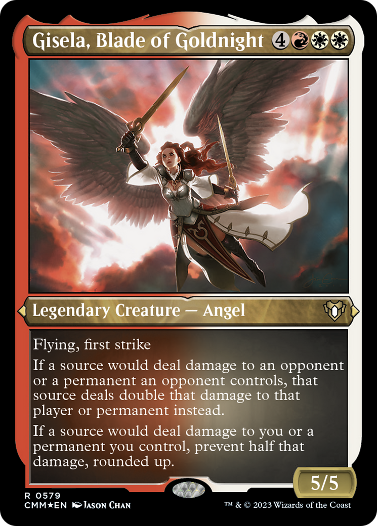 {R} Gisela, Blade of Goldnight (Foil Etched) [Commander Masters][CMM 579]
