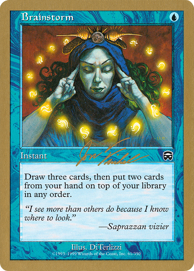 {C} Brainstorm (Jon Finkel) [World Championship Decks 2000][GB WC00 JF61]