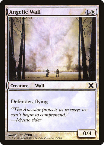 {C} Angelic Wall (Premium Foil) [Tenth Edition][FP 10E 005]