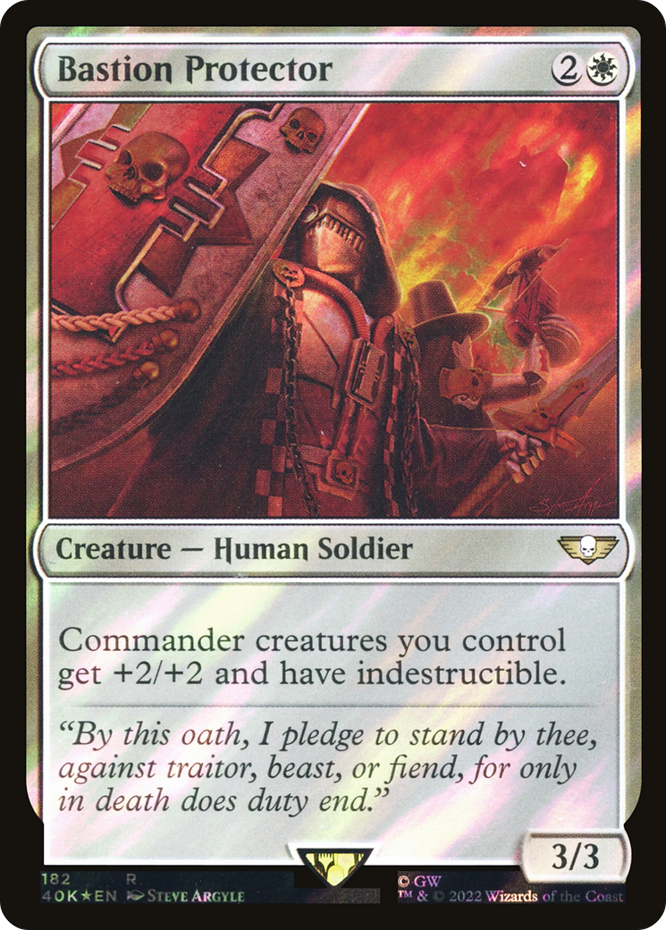 {R} Bastion Protector (Surge Foil) [Universes Beyond: Warhammer 40,000][SF 40K 182]