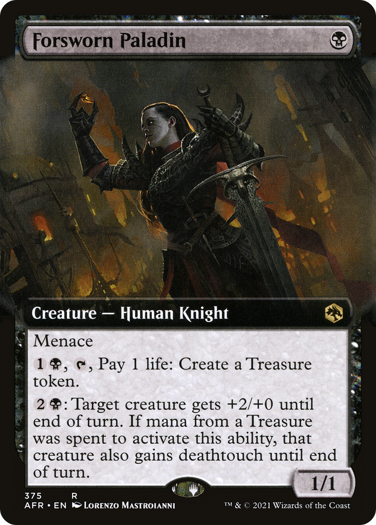 {R} Forsworn Paladin (Extended Art) [Dungeons & Dragons: Adventures in the Forgotten Realms][AFR 375]