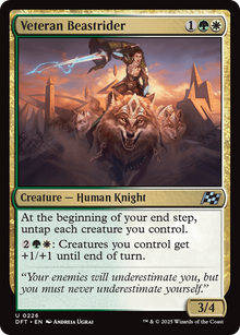 {@C} Veteran Beastrider [Aetherdrift][DFT 226]