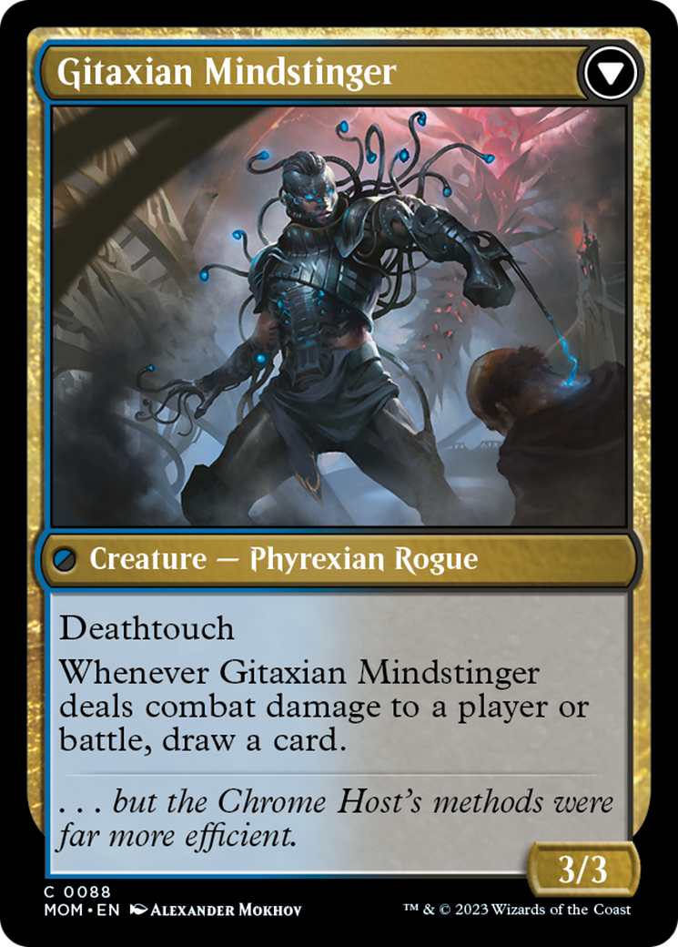 {C} Aetherblade Agent // Gitaxian Mindstinger [March of the Machine][MOM 088]
