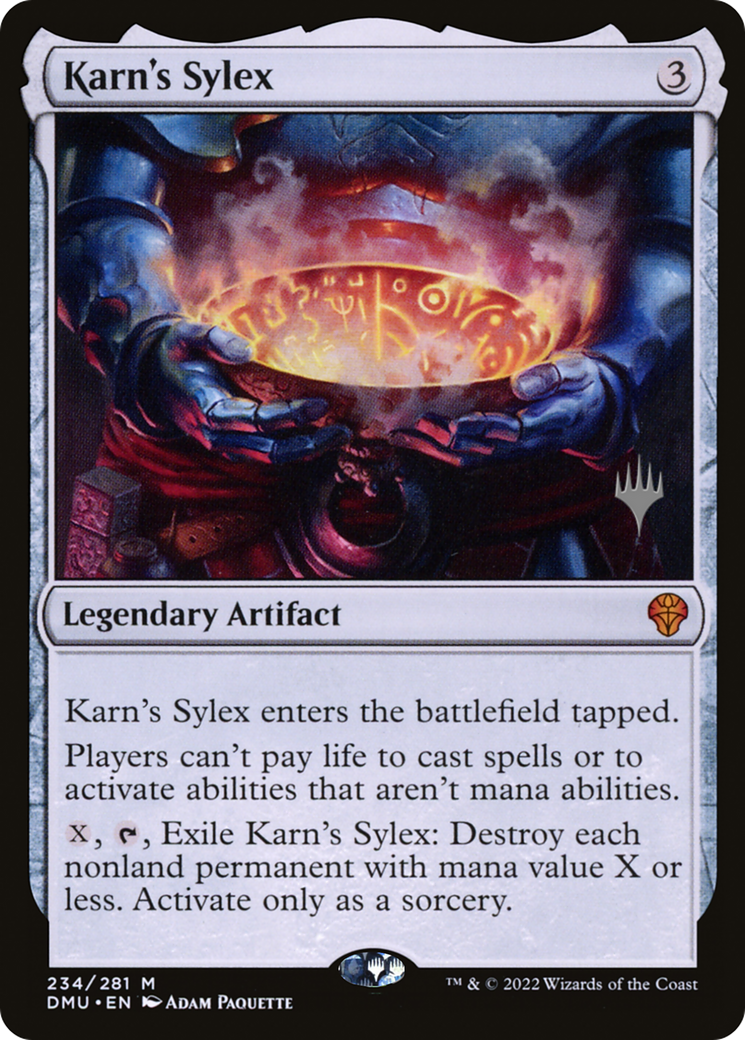 {R} Karn's Sylex (Promo Pack) [Dominaria United Promos][PP DMU 234]