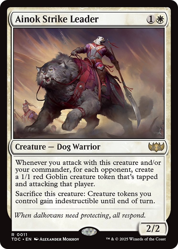 {R} Ainok Strike Leader [Tarkir: Dragonstorm Commander][TDC 011]
