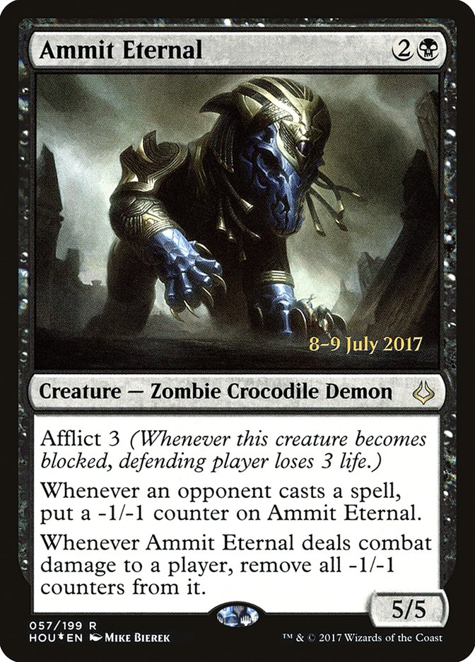 {R} Ammit Eternal [Hour of Devastation Prerelease Promos][PR HOU 057]