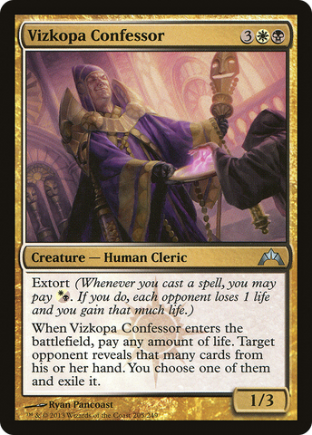 {C} Vizkopa Confessor [Gatecrash][GTC 205]