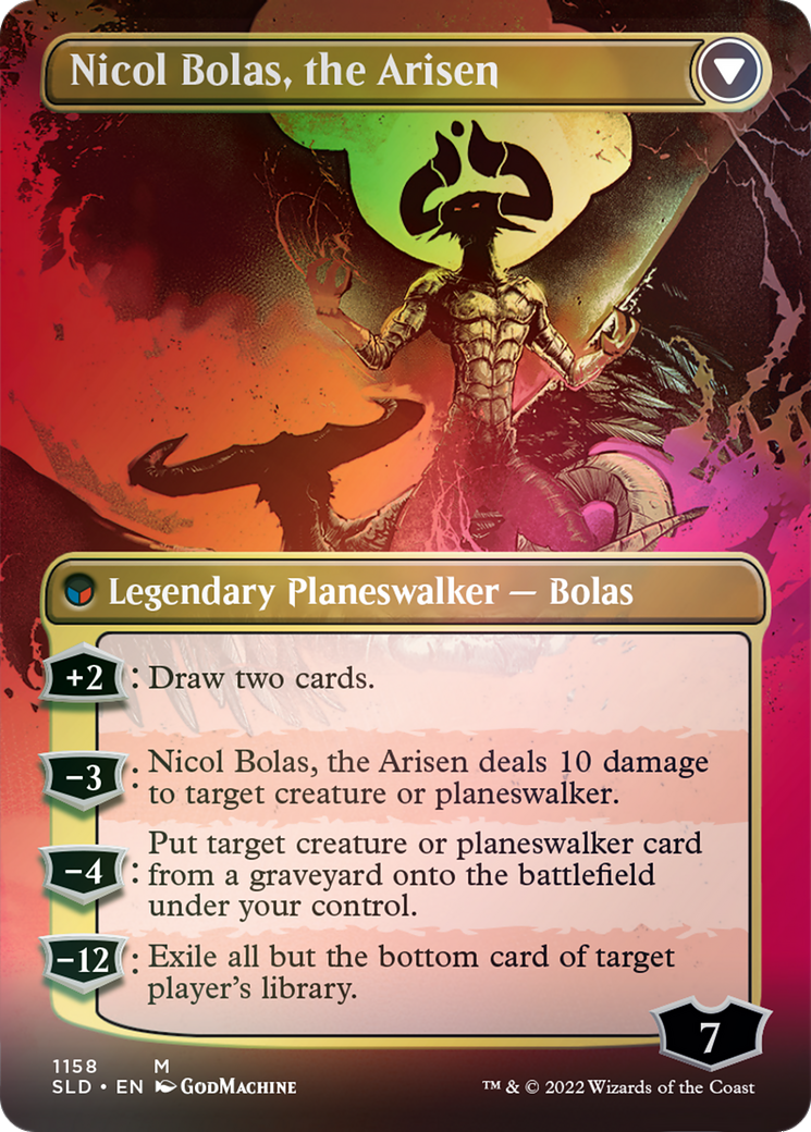 {R} Nicol Bolas, the Ravager // Nicol Bolas, the Arisen (Borderless) [Secret Lair: From Cute to Brute][SLD 1158]