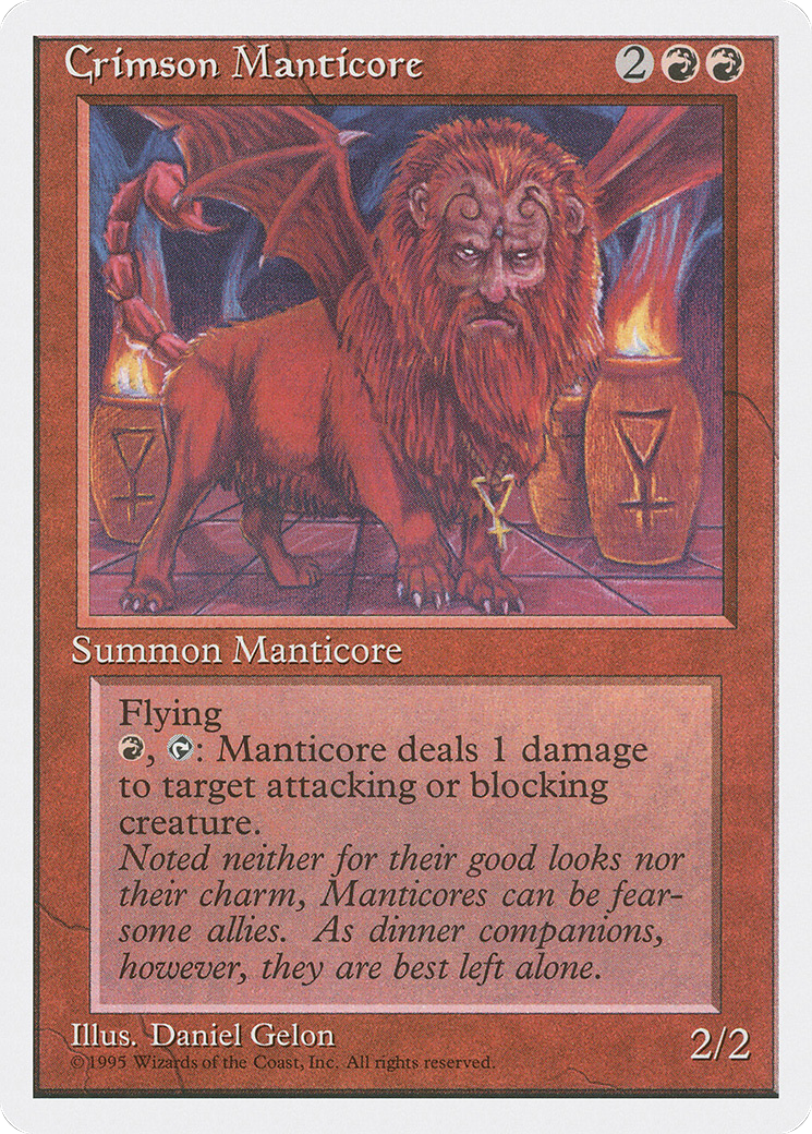 {R} Crimson Manticore [Fourth Edition][4ED 183]