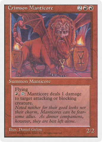 {R} Crimson Manticore [Fourth Edition][4ED 183]