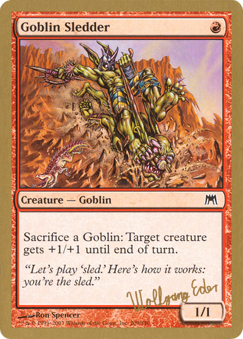 {C} Goblin Sledder (Wolfgang Eder) [World Championship Decks 2003][GB WC03 WE209]