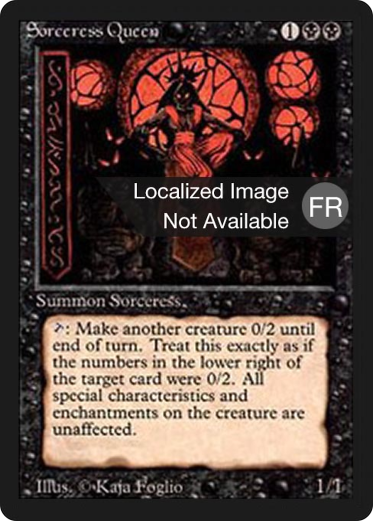 {F} Sorceress Queen [Foreign Black Border][FBB 3ED 131]
