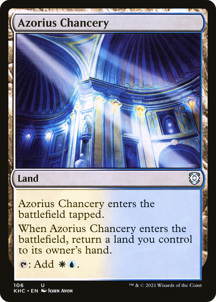 {C} Azorius Chancery [Kaldheim Commander][KHC 106]