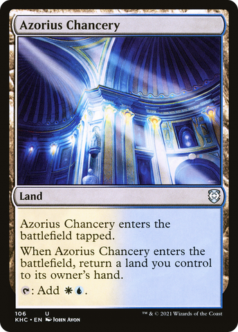 {C} Azorius Chancery [Kaldheim Commander][KHC 106]