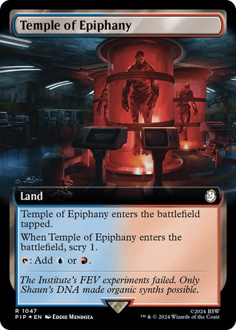 {R} Temple of Epiphany (Extended Art) (Surge Foil) [Fallout][PIP 1047]
