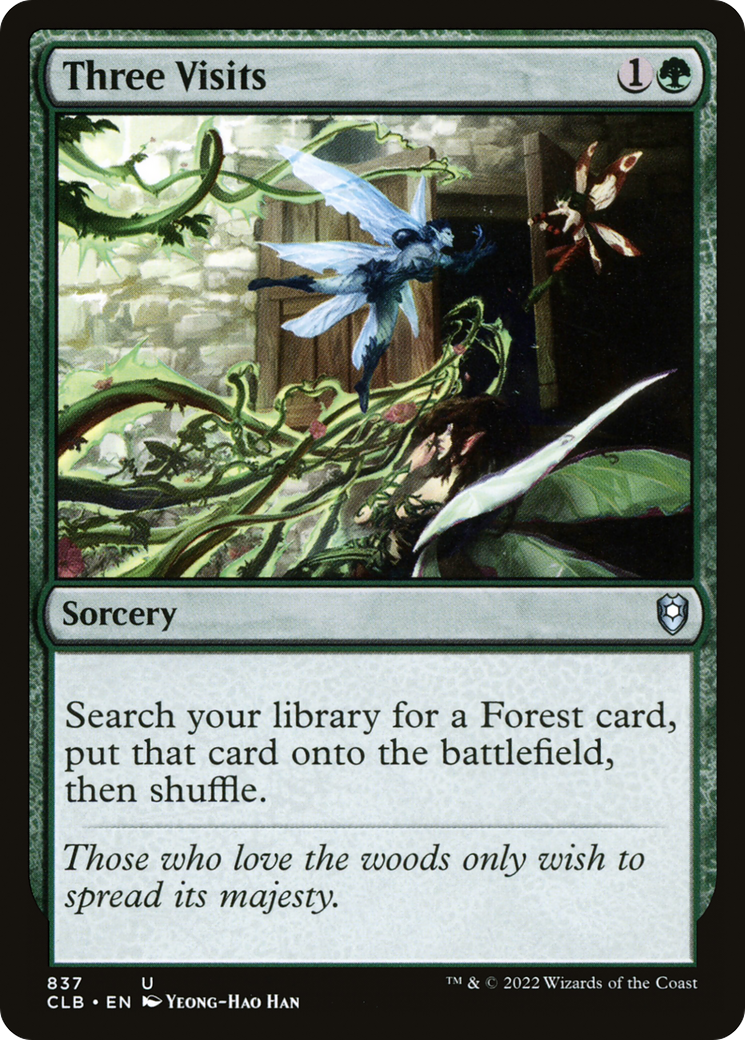 {C} Three Visits [Commander Legends: Battle for Baldur's Gate][CLB 837]