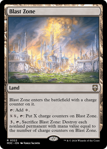 {R} Blast Zone (Ripple Foil) [Modern Horizons 3 Commander][RPF M3C 322]