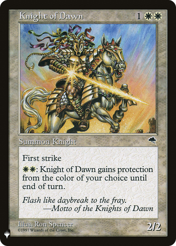 {C} Knight of Dawn [Mystery Booster][LS TMP 026]