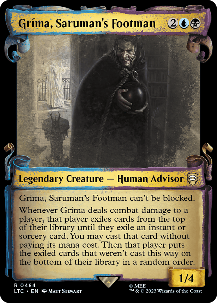 {R} Grima, Saruman's Footman [The Lord of the Rings: Tales of Middle-Earth Commander Showcase Scrolls][LTC 464]