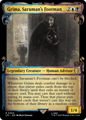 {R} Grima, Saruman's Footman [The Lord of the Rings: Tales of Middle-Earth Commander Showcase Scrolls][LTC 464]