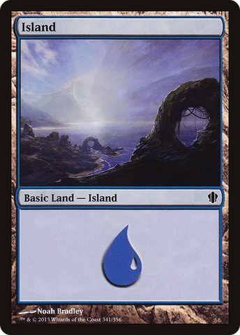 {B}[C13 341] Island (341) [Commander 2013]