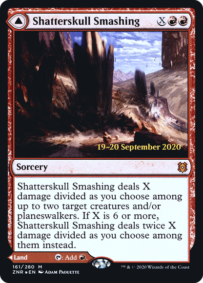 {R} Shatterskull Smashing // Shatterskull, the Hammer Pass [Zendikar Rising Prerelease Promos][PR ZNR 161]