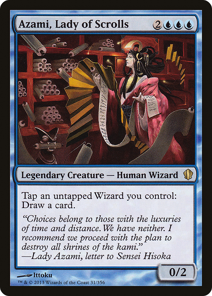 {R} Azami, Lady of Scrolls [Commander 2013][C13 031]