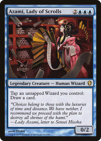 {R} Azami, Lady of Scrolls [Commander 2013][C13 031]